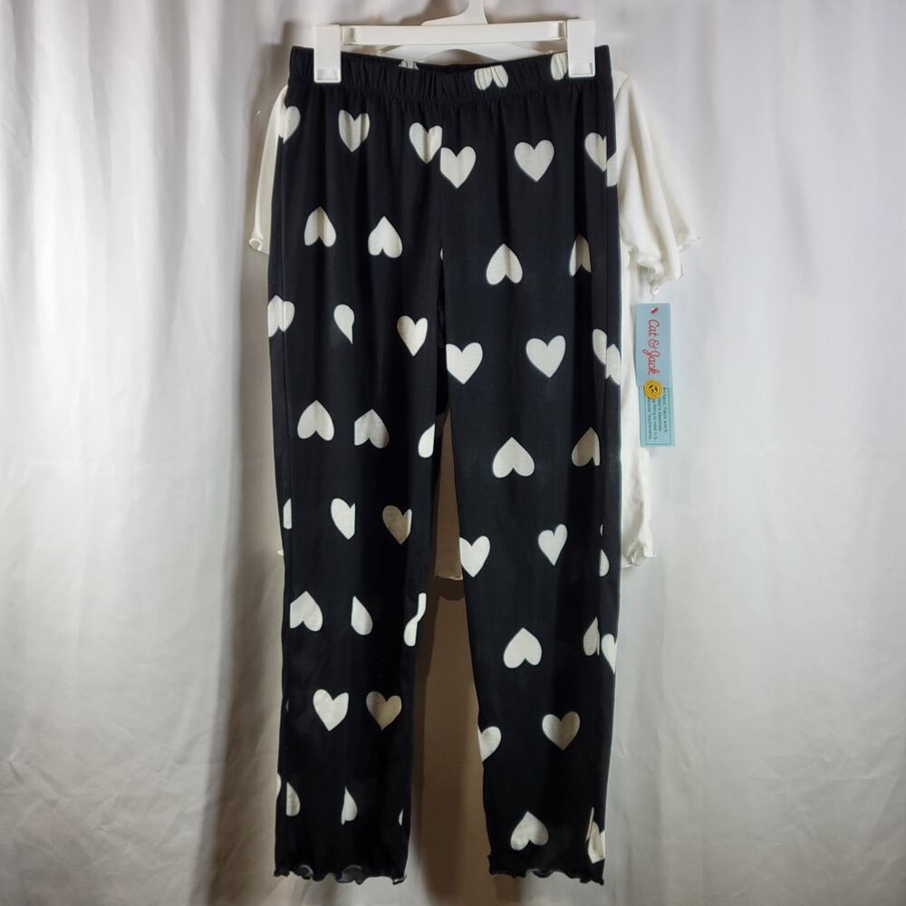 Cat & Jack Kids "Dance the Day Away" Print Pajama Set, Black/White, Sz XL, NWT - Picture 4 of 6